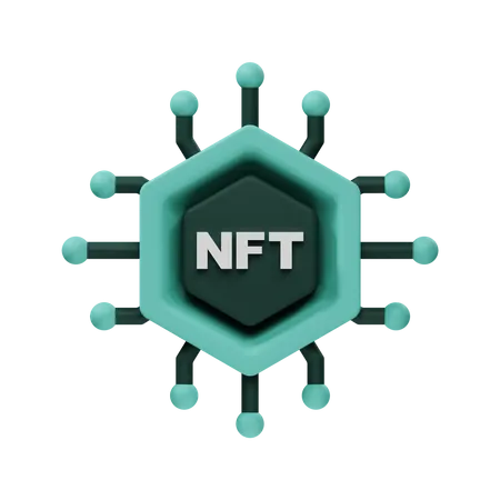 NFT Network 3 D Icon 3D Icon