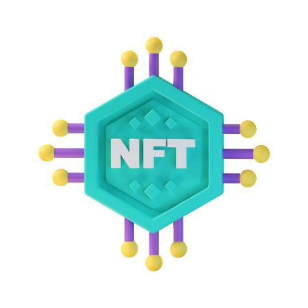NFT-Netzwerk  3D Icon