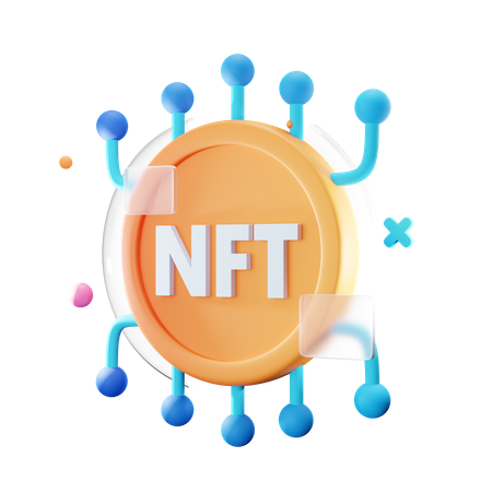 NFT-Netzwerk  3D Icon