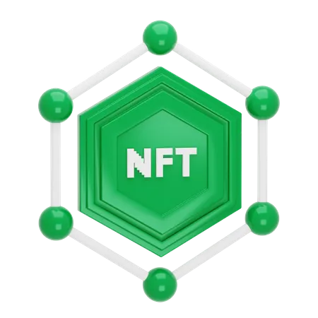 NFT-Netzwerk  3D Illustration