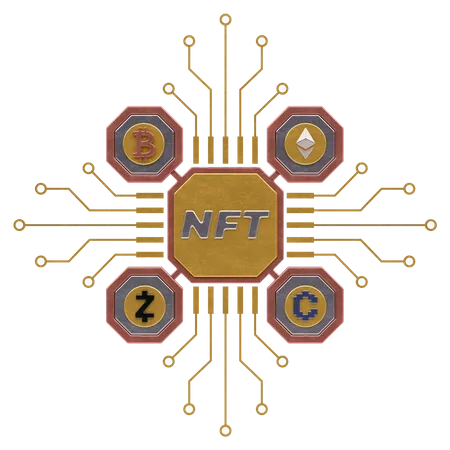 NFT-Netzwerk  3D Icon