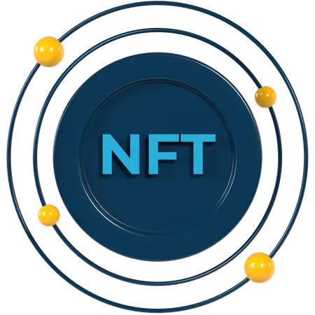 NFT-Netzwerk  3D Illustration