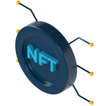 NFT-Netzwerk  3D Illustration