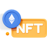 3d nft non fungible token emoji