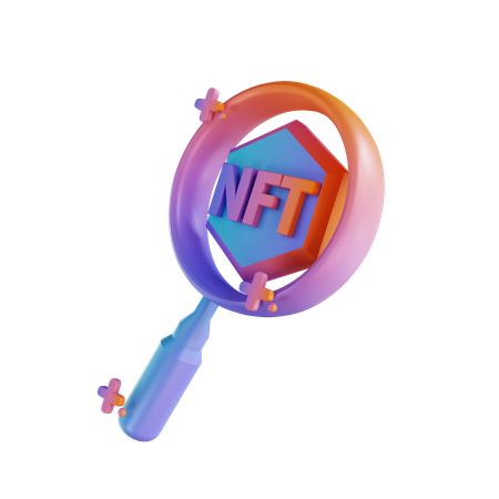 Pesquisa nft  3D Illustration