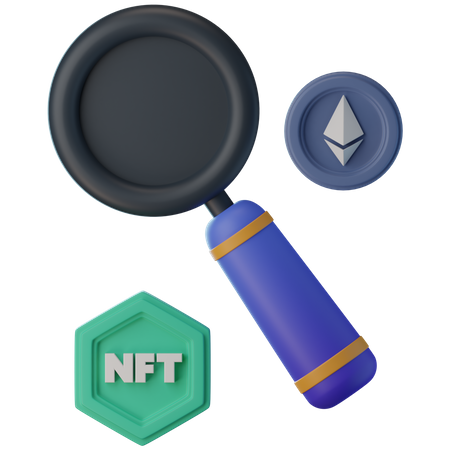 Pesquisa nft  3D Icon