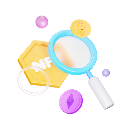 Pesquisa nft  3D Icon