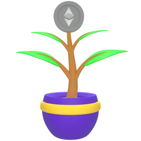 Nft Plant  3D Icon