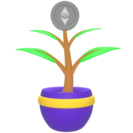 Nft Plant 3D Icon