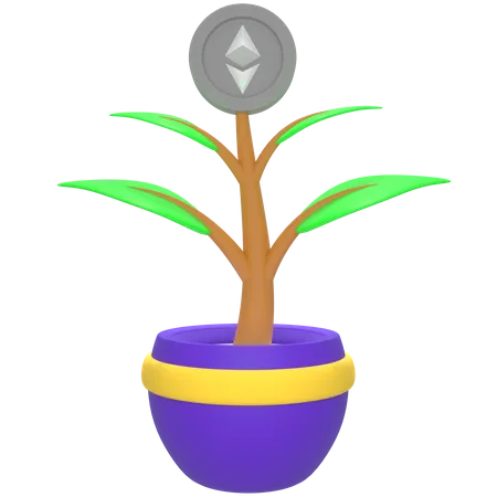 Nft Plant 3D Icon