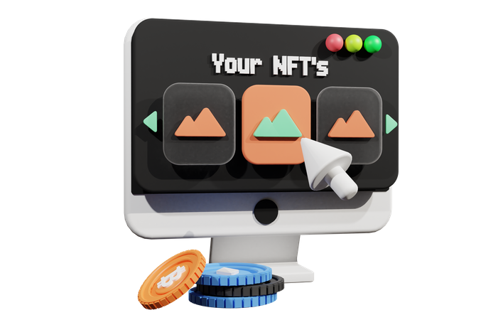 Nft Platform Website  3D Icon