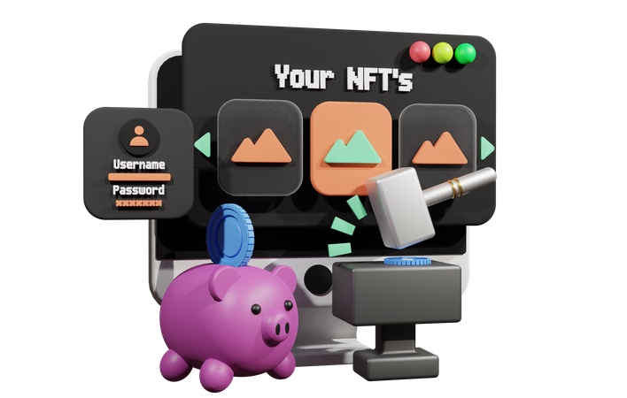 Nft Platform Website  3D Icon