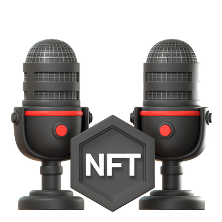 Podcast nft  3D Icon