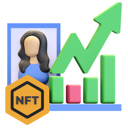 NFT-Preisanstieg  3D Icon