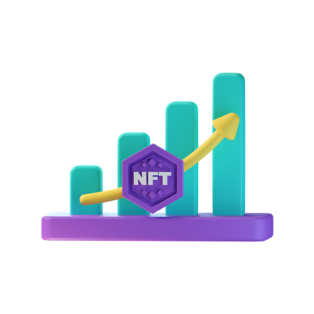 Nft Profit Chart  3D Icon