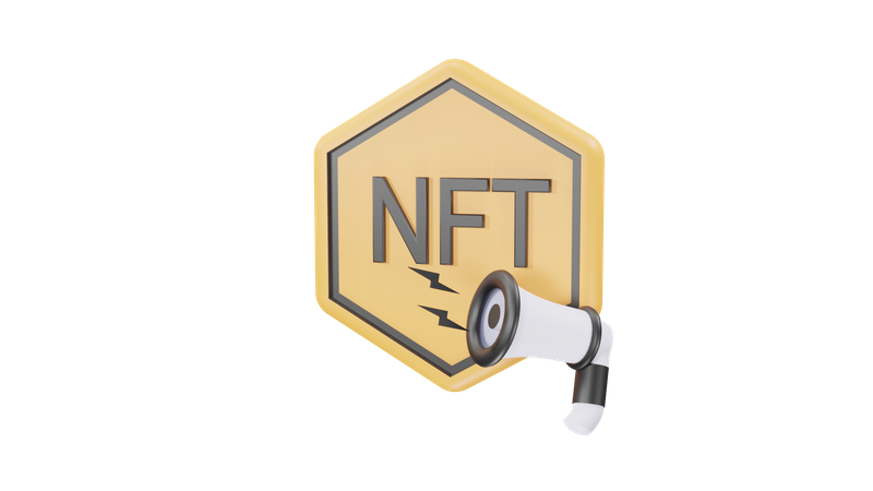 Promoción nft  3D Icon