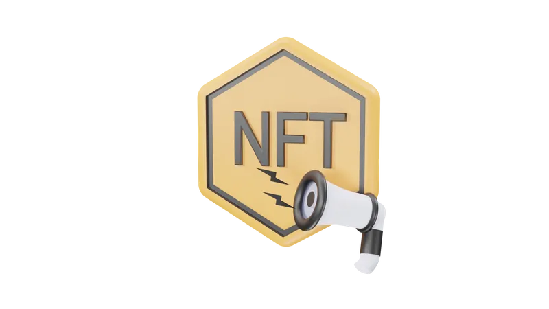 Promoción nft  3D Icon