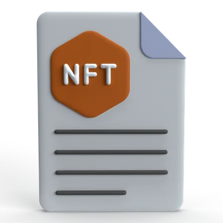 Propriété nft  3D Icon