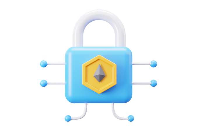 Proteção nft  3D Icon