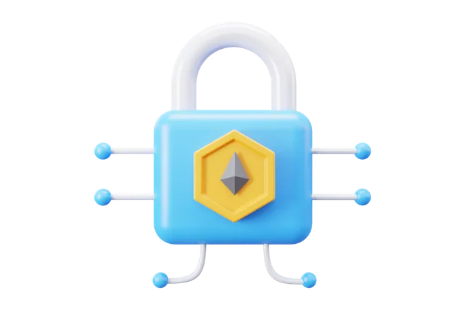Proteção nft  3D Icon