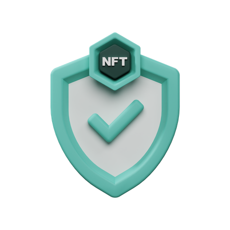 Proteção nft  3D Icon