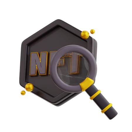 Proteção nft  3D Icon