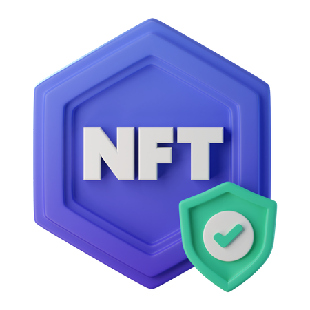 NFT Protection  3D Icon