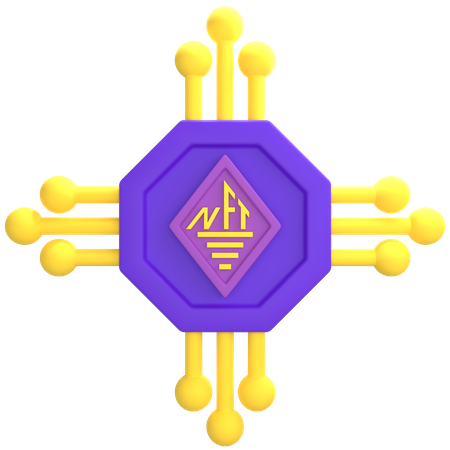 NFT-Prozessor  3D Icon