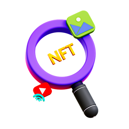 Recherche nft  3D Illustration