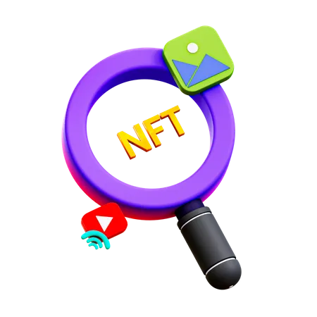 Recherche nft  3D Illustration