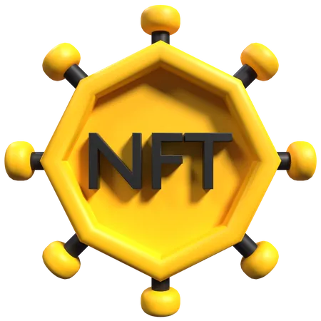 Red nft  3D Icon