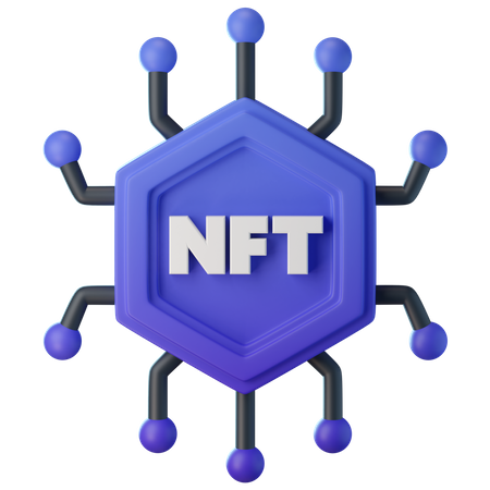 Red nft  3D Icon