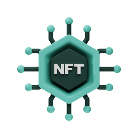 Red nft  3D Icon