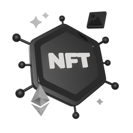 Red nft  3D Icon