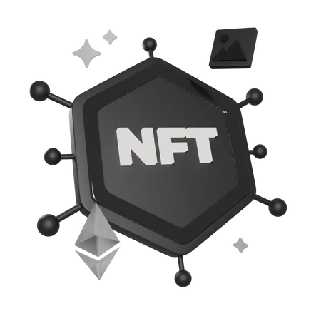 Red nft  3D Icon