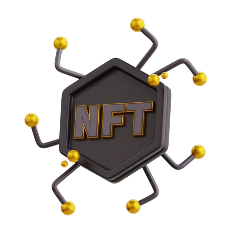 Red nft  3D Icon