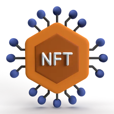 Red nft  3D Icon