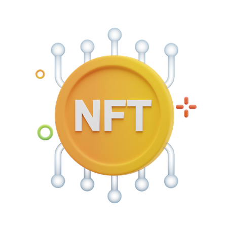 Red nft  3D Icon