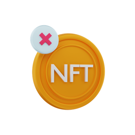 NFT rejected  3D Illustration