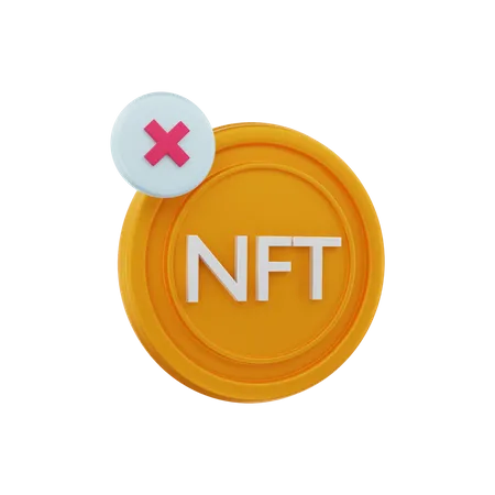 NFT rejected  3D Illustration