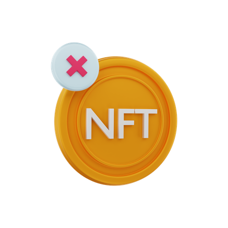 NFT rejected 3D Illustration