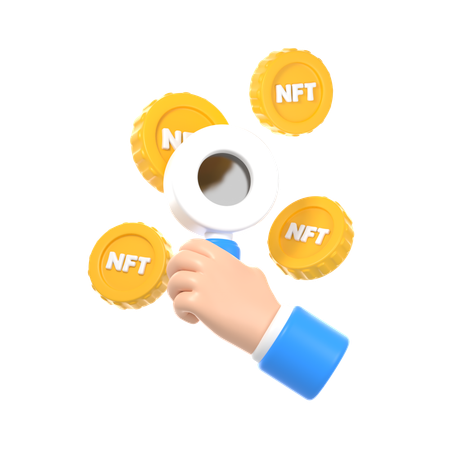 NFT Research  3D Icon