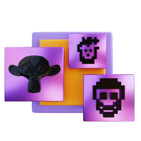 NFT-Sammlung  3D Icon