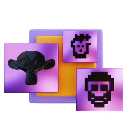 NFT-Sammlung  3D Icon