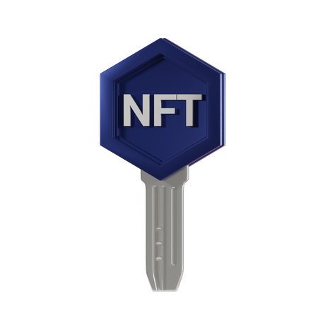 NFT-Schlüssel  3D Icon