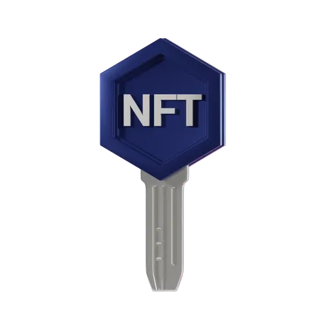 NFT-Schlüssel  3D Icon