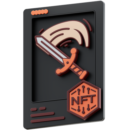 NFT-Schwert legendär  3D Icon