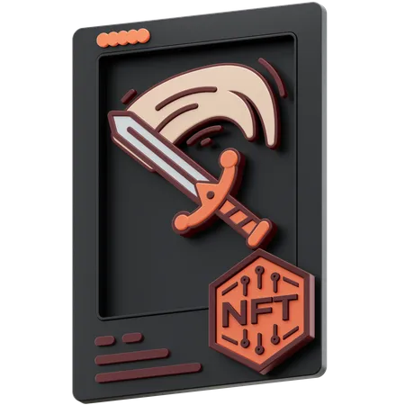 NFT-Schwert legendär  3D Icon
