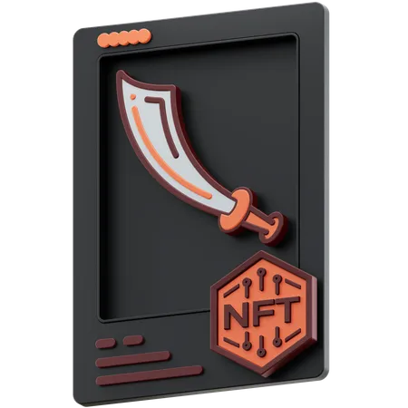 NFT Schwert selten  3D Icon