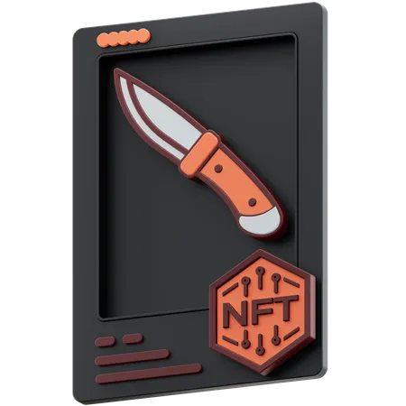 NFT Schwert üblich  3D Icon